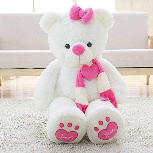 Ami tendre en peluche ours géant rose