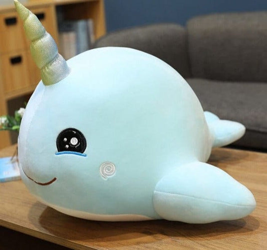 Baleine Licorne Peluche 25 cm