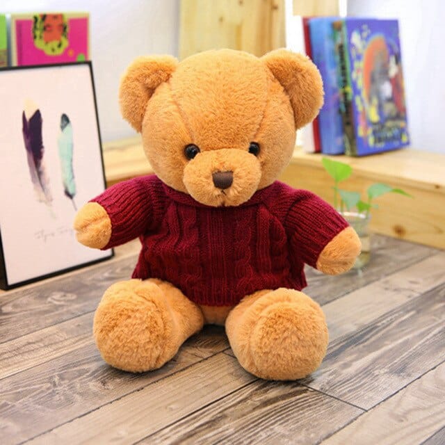Bisous Nounours Beige/Rouge