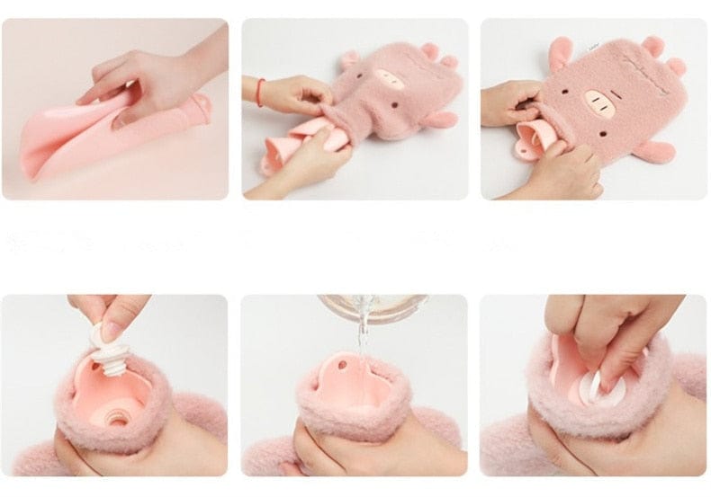 Bouillotte Peluche Cochon