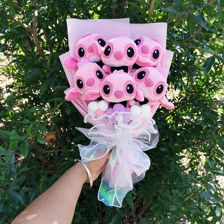 Bouquet de peluche Angel rose