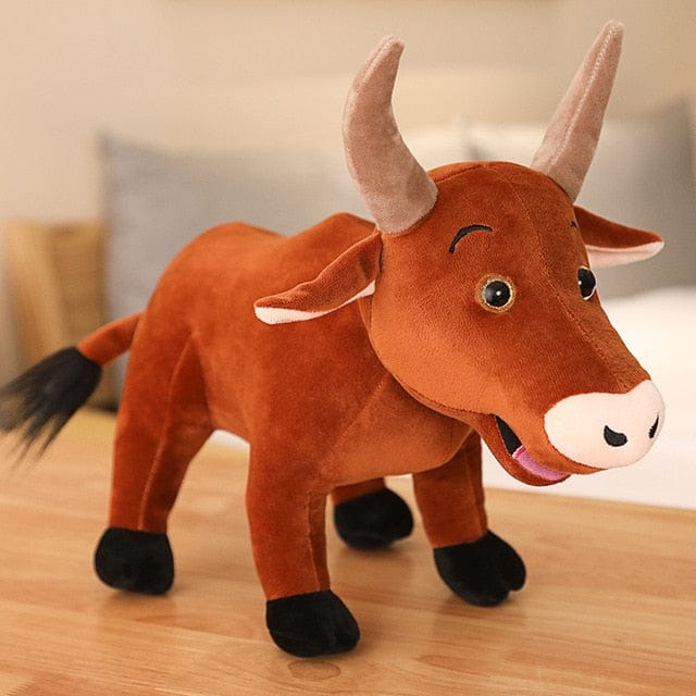 Buffle en peluche doux et câlin