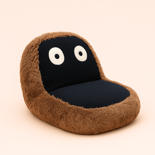 Canapé‑Lit 1 Place Monokuma | Lamb Wool Minimaliste 180×95 cm