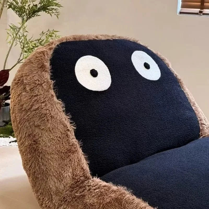 Canapé‑Lit 1 Place Monokuma | Lamb Wool Minimaliste 180×95 cm