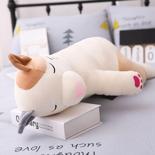 Chat en peluche xxl dormeur
