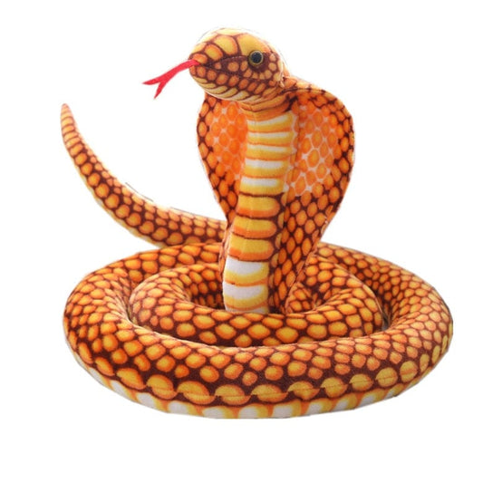 Cobra en peluche géante doux et amical