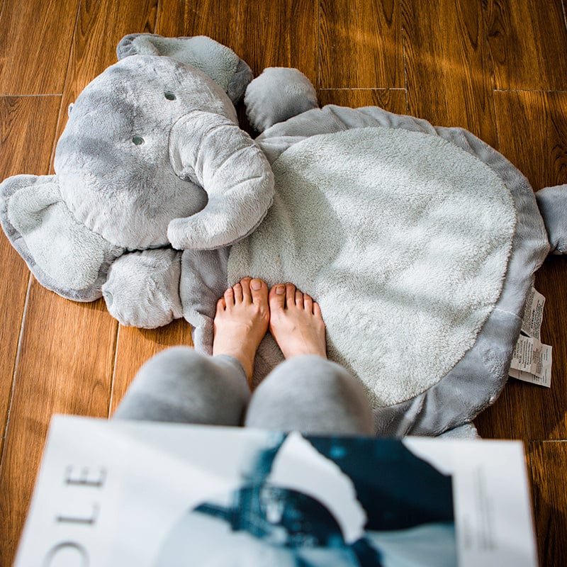 Coussin géant éléphant hyper doux