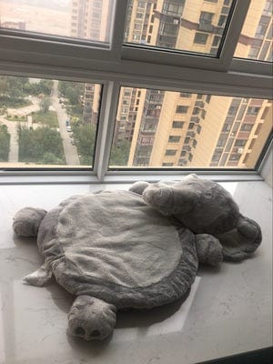 Coussin géant éléphant hyper doux