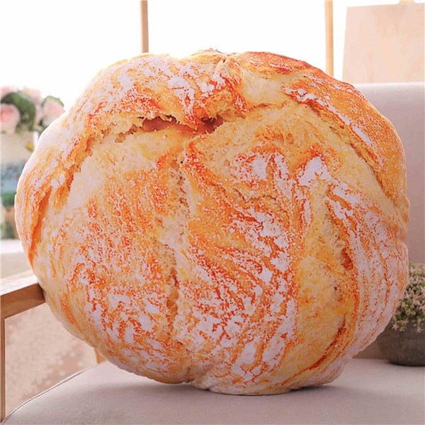 Coussin géant en forme de brioche en peluche
