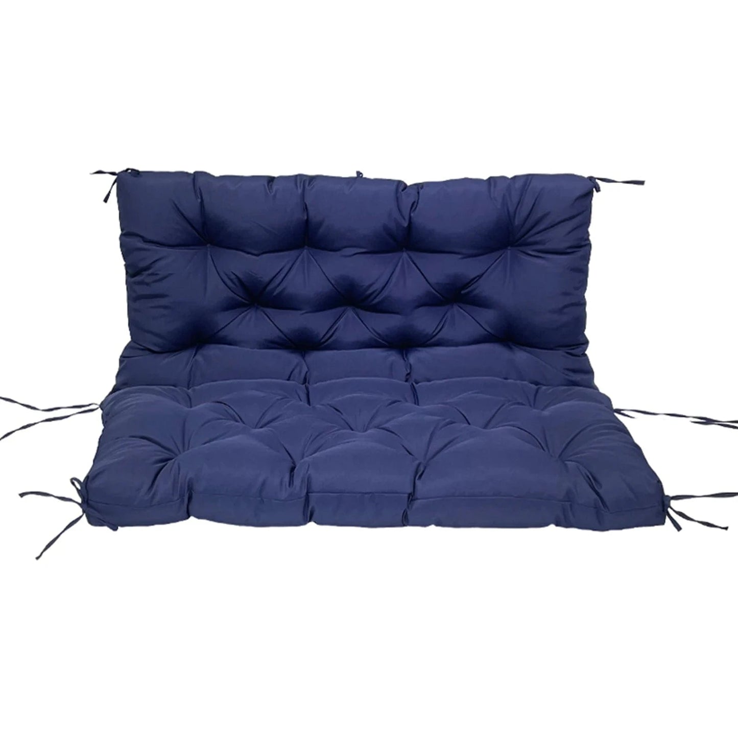Coussin imperméable pour balançoire extérieure – 3 tailles, 8 attaches Bleu Roi / 100x100x10CM