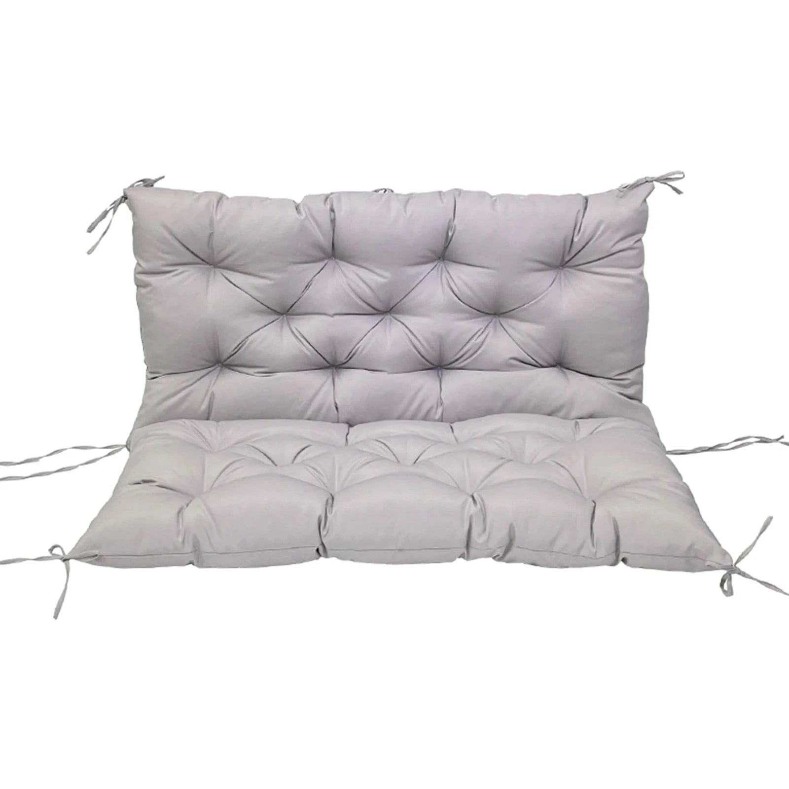 Coussin imperméable pour balançoire extérieure – 3 tailles, 8 attaches Gris Clair / 100x100x10CM