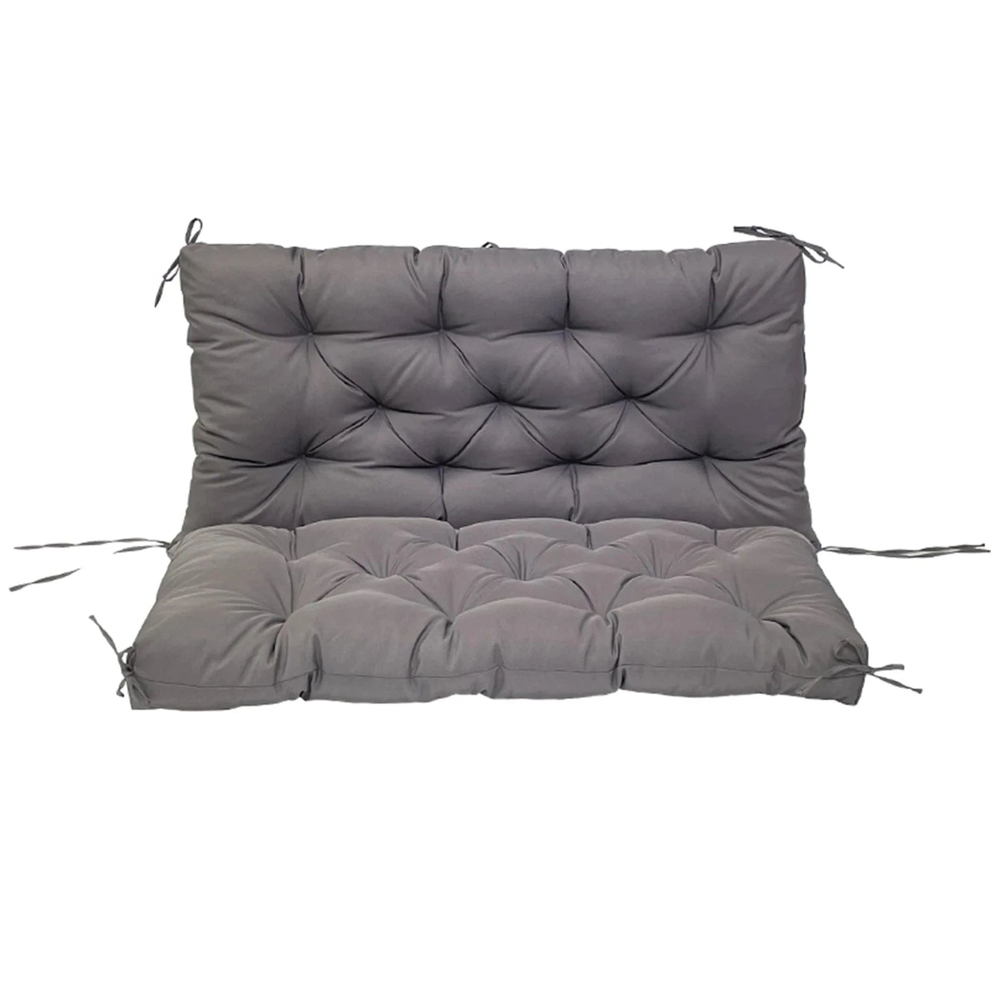 Coussin imperméable pour balançoire extérieure – 3 tailles, 8 attaches Gris Foncé / 100x100x10CM