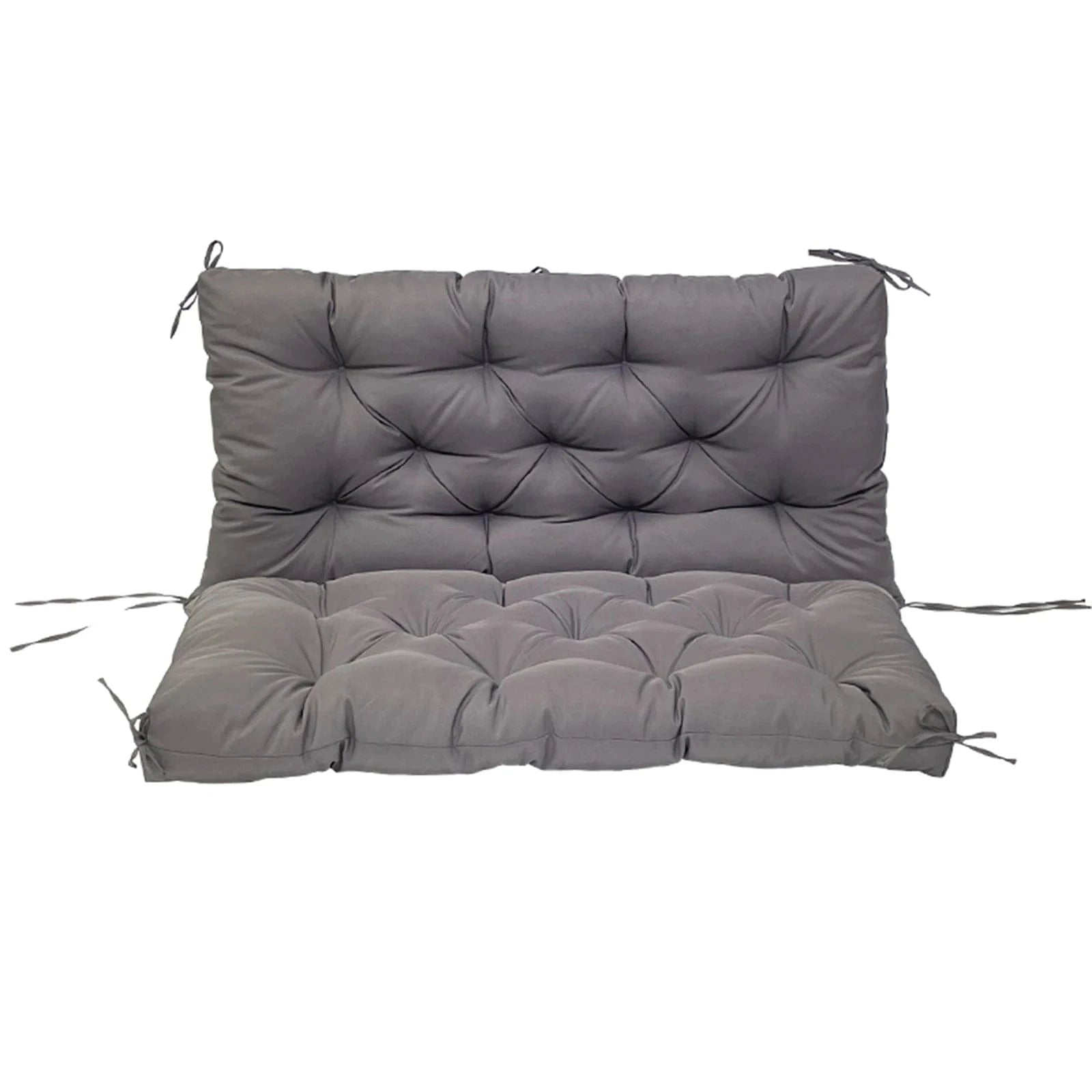 Coussin imperméable pour balançoire extérieure – 3 tailles, 8 attaches Gris Foncé / 100x100x10CM