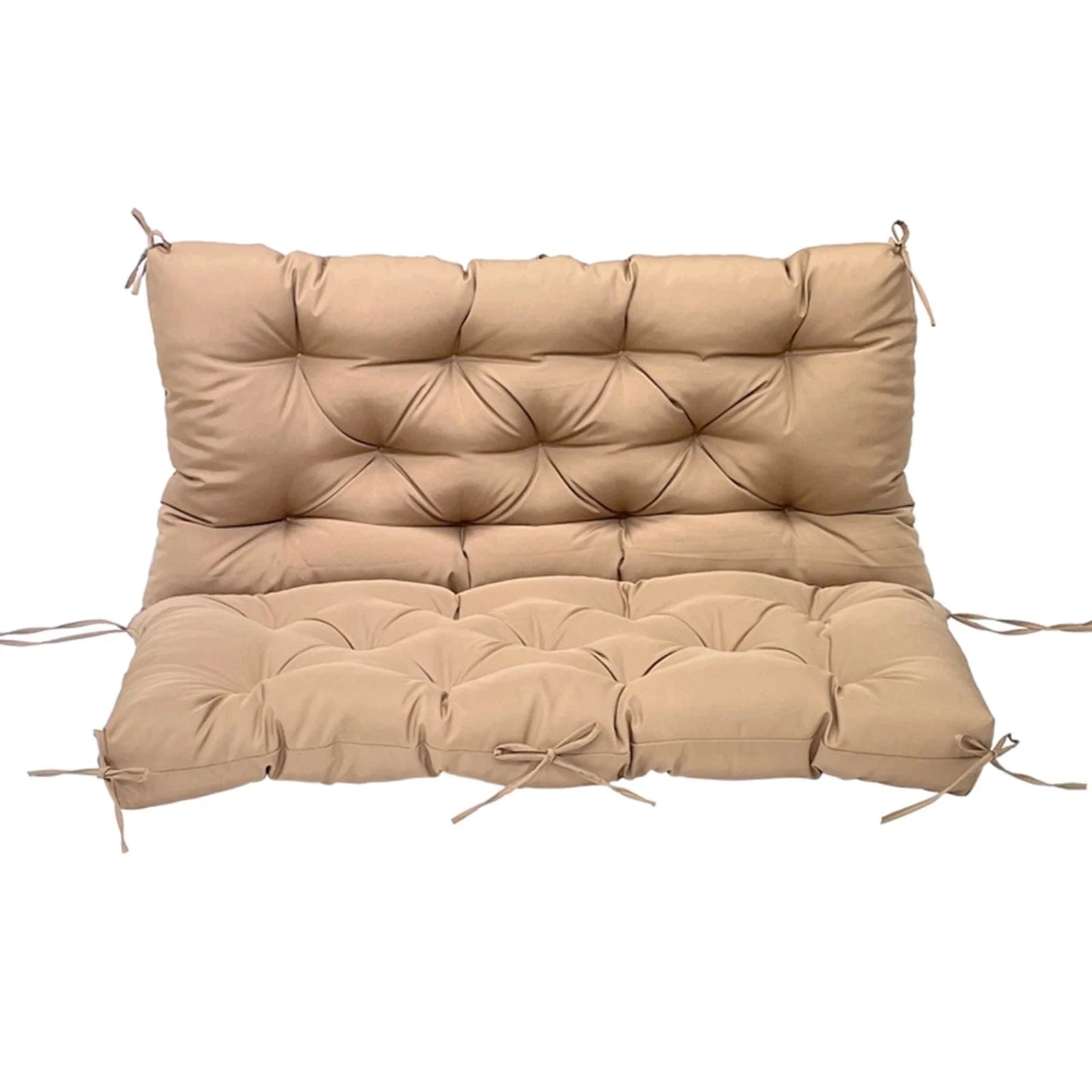 Coussin imperméable pour balançoire extérieure – 3 tailles, 8 attaches Khaki / 100x100x10CM