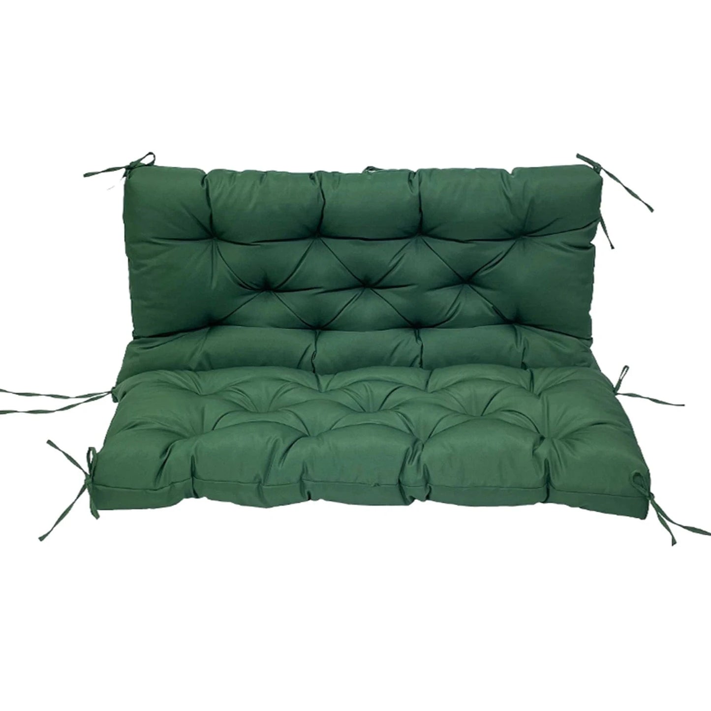 Coussin imperméable pour balançoire extérieure – 3 tailles, 8 attaches Vert / 100x100x10CM