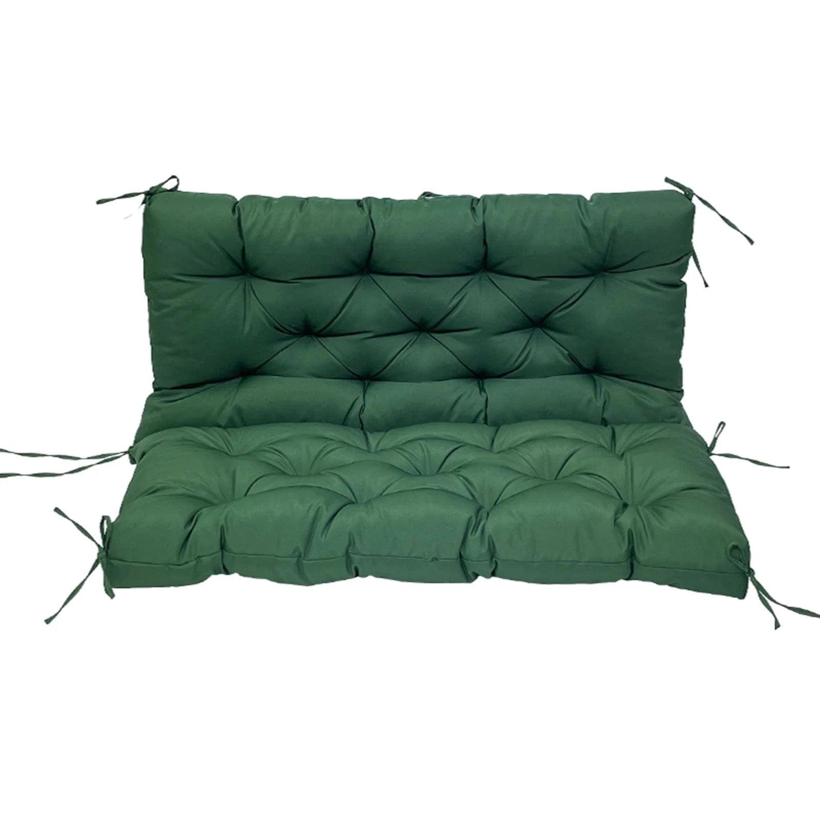 Coussin imperméable pour balançoire extérieure – 3 tailles, 8 attaches Vert / 100x100x10CM