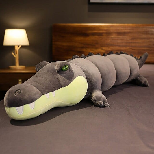 Croco malin en peluche géante ultra-douce