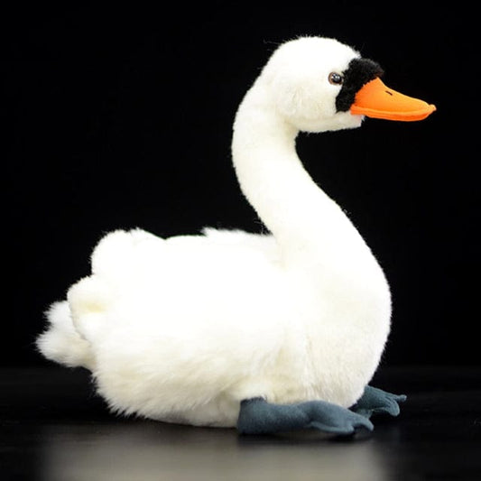 Cygne en peluche élégant à collectionner