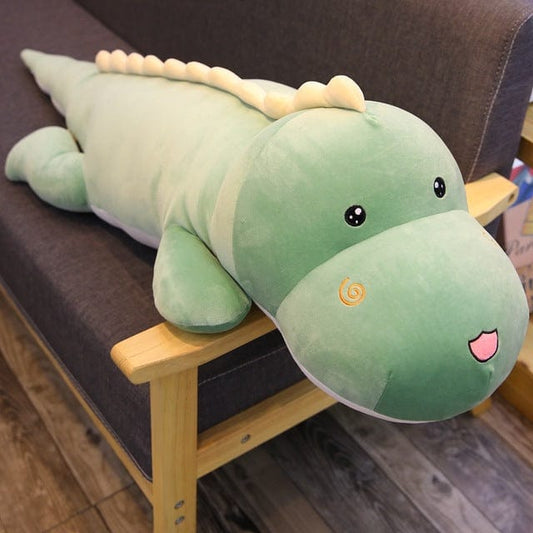 Dinosaure en peluche vert pour doudou