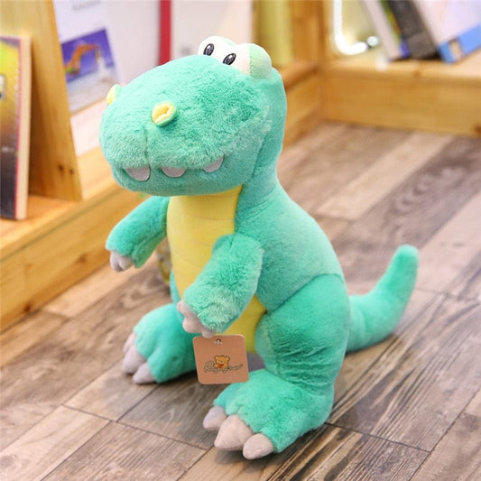Dinosaure vert en peluche xxl