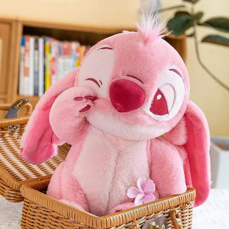 Disney-Jouet en peluche Anime pour filles, point de beurre, joli grand oreiller, point rose, dessin animé mignon, aucune fleur