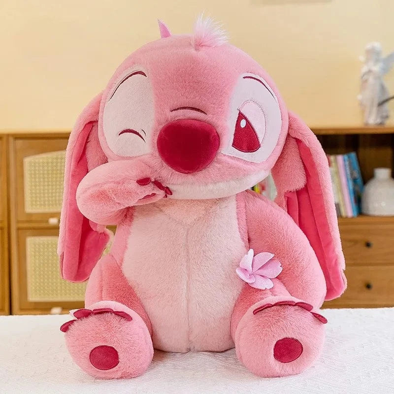 Disney-Jouet en peluche Anime pour filles, point de beurre, joli grand oreiller, point rose, dessin animé mignon, aucune fleur