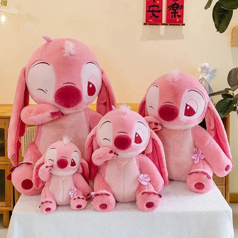 Disney-Jouet en peluche Anime pour filles, point de beurre, joli grand oreiller, point rose, dessin animé mignon, aucune fleur