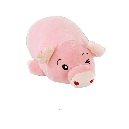 Doudou cochon mignon avec ses yeux Cochon rose / 60 CM