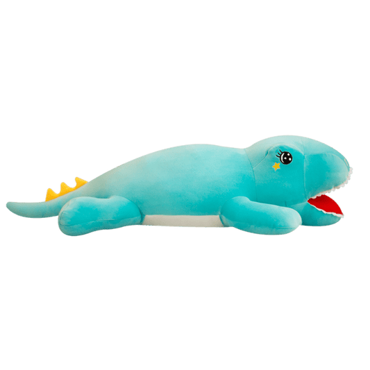 Doudou géant dinosaure bleu xxl