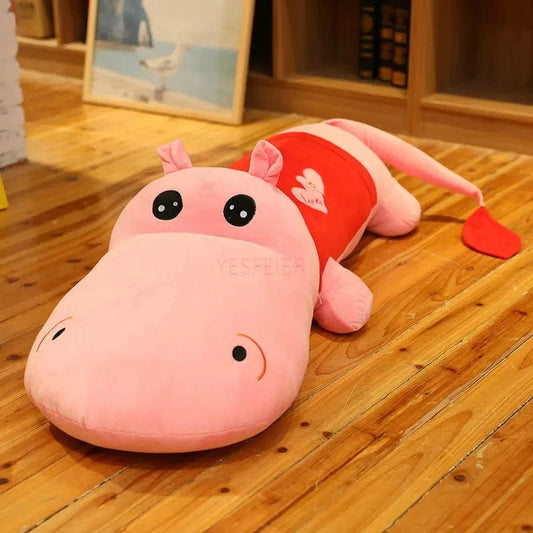 Doudou Hippo Grande Taille 100 cm