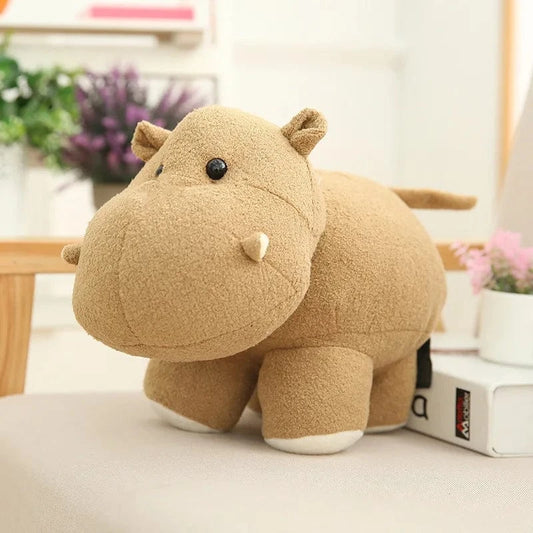 Doudou Hippopotame Beige 20 cm