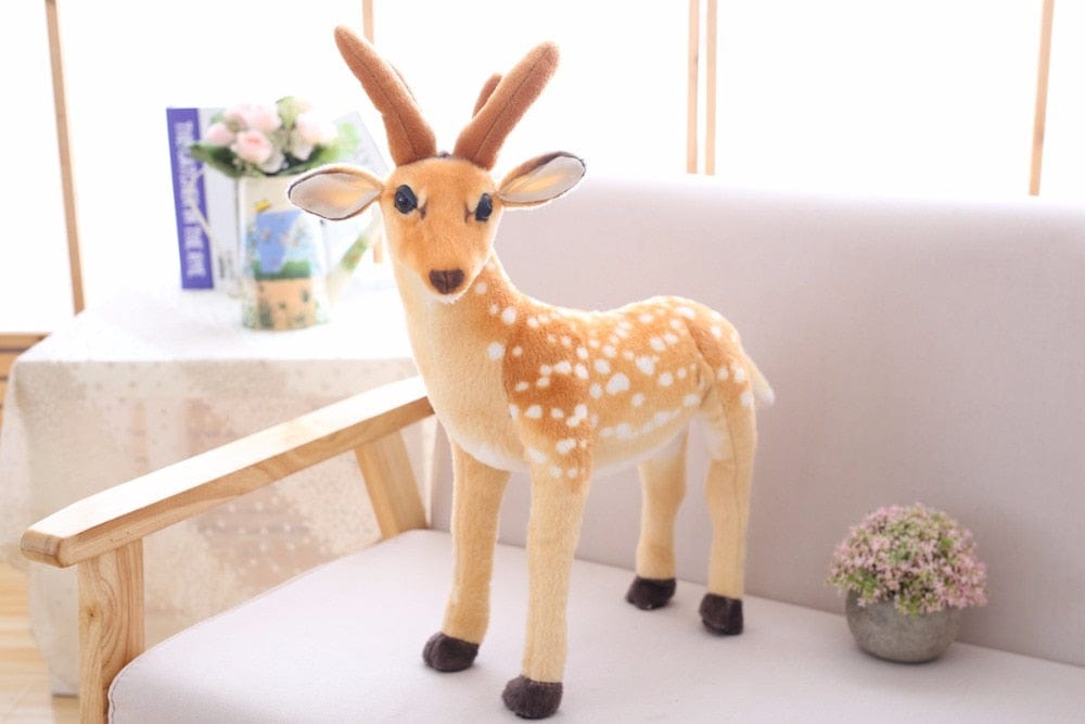 Doudou peluche mignon en forme de cerf medium