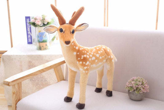 Doudou peluche mignon en forme de cerf medium