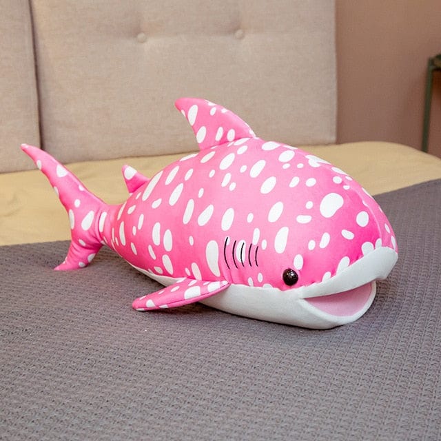 Doudou rose requin pour décoration et amusement