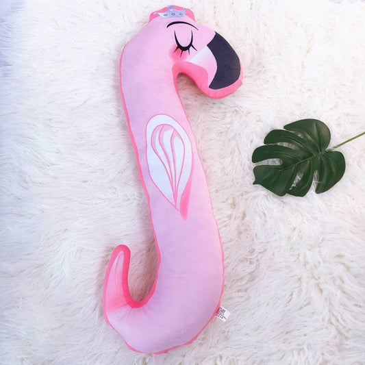 Flamant rose en doudou pour adultes et enfants
