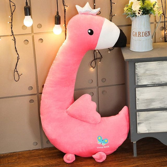Flamant Rose Géant Peluche - Flora™ 80 cm