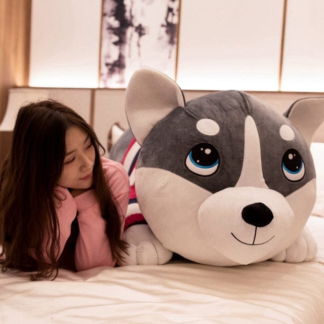 Grand Nounours Loup- Ombre Hivernale™ 80 cm