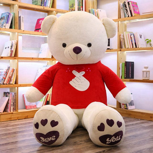 Grand Ours en Peluche Blanc
