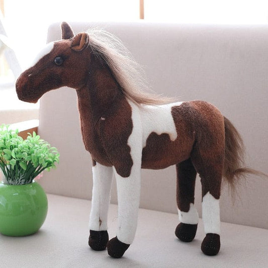 Grande peluche cheval cow-boy