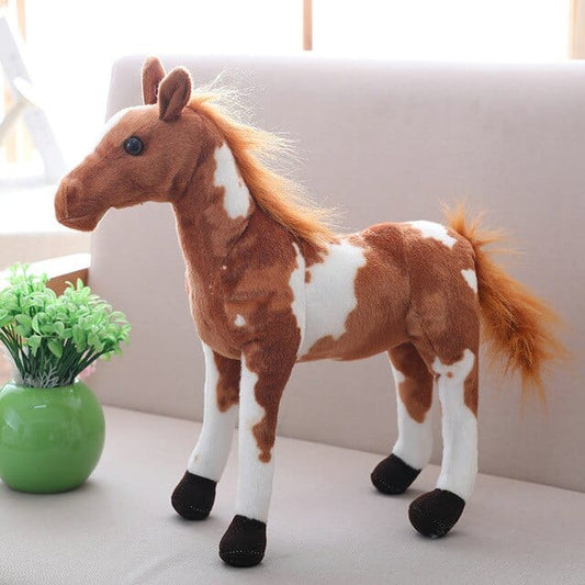 Grande peluche cheval des prairies