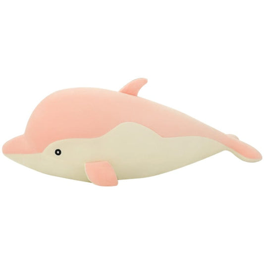 Grande peluche dauphin doudou Dauphin rose / 70 cm