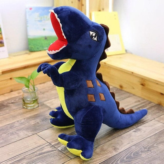 Grande peluche dinosaure bleue pour enfants