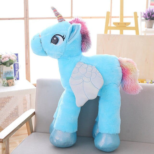 Grande Peluche Licorne Bleue - Nimbus™ 60 cm