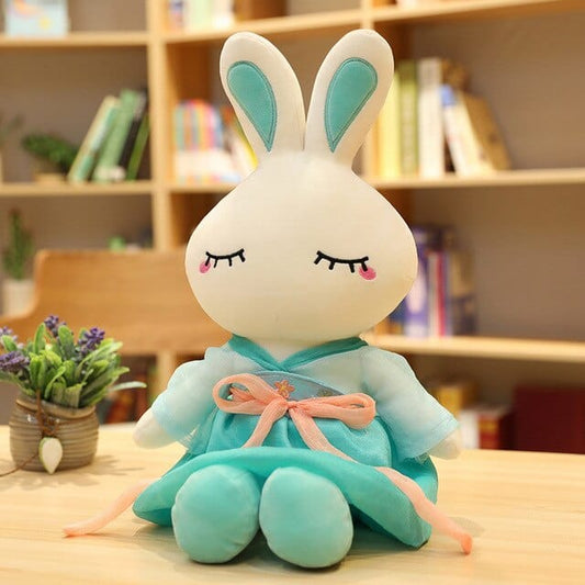 Gros Lapin Peluche - Vivi™ Bleu Yeux Fermé