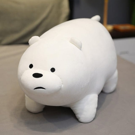 Gros Ours Blanc en Peluche 30 cm