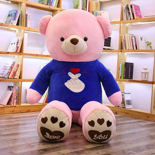 Gros Ours en Peluche Rose