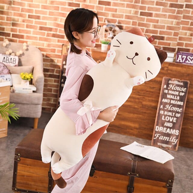 Grosse Peluche Chat - Chouchou™ 70 cm