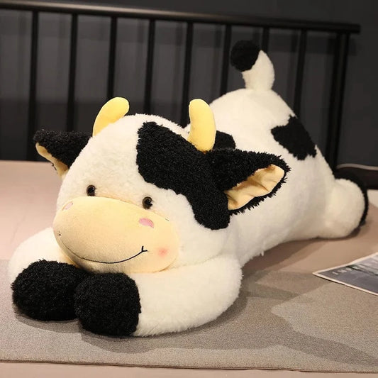 grosse peluche de vache black / 90CM