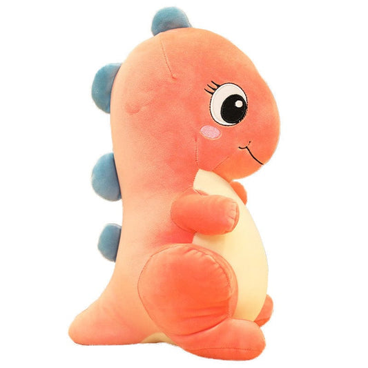 Grosse peluche dinosaure aux grands yeux Dinosaure rose / 50 CM