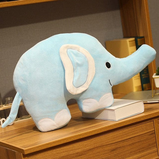 Grosse peluche éléphant toute douce à câliner